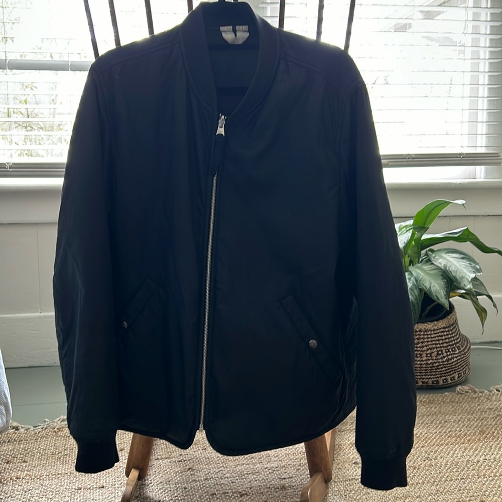 ARKET Black classic Bomber Jacket
